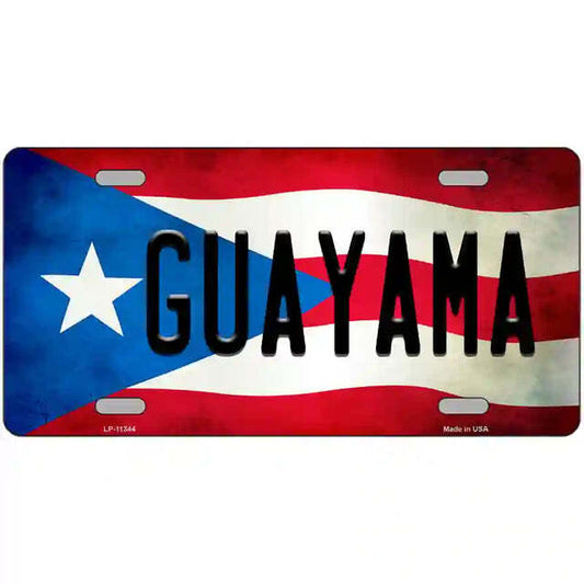 Guayama Puerto Rico Flag Metal Sign