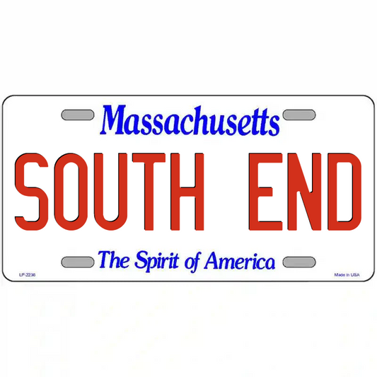 South End Massachusetts Metal Sign