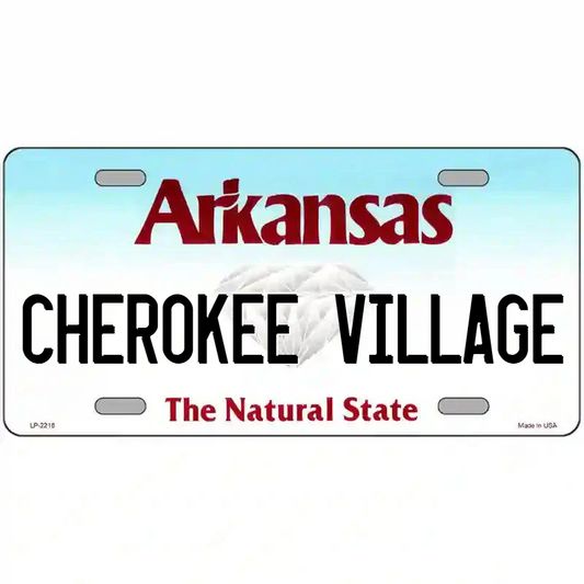 Cherokee Village Arkansas Metal Sign
