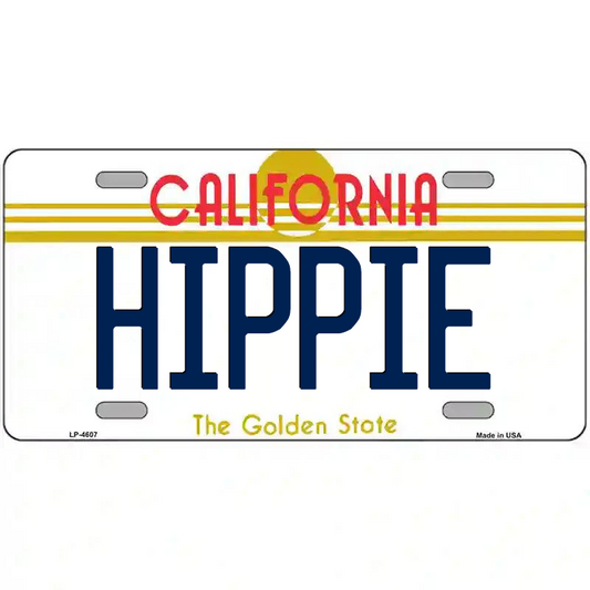 Hippie California Metal Sign