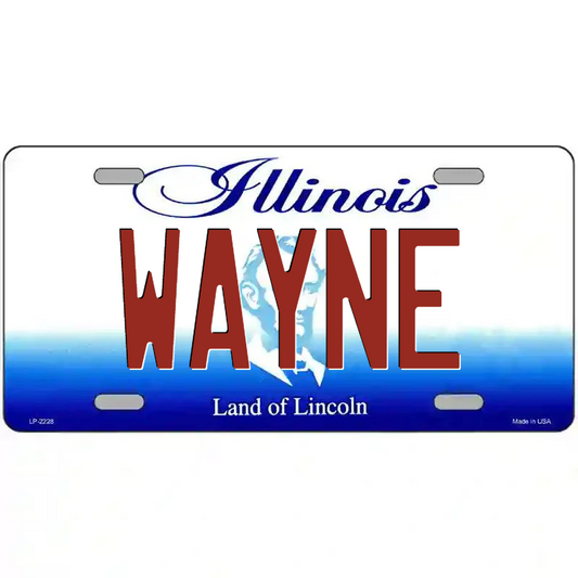 Wayne Illinois Metal Sign