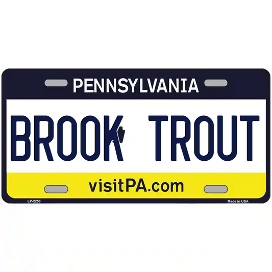 Brown Trout Pennsylvania Metal Sign