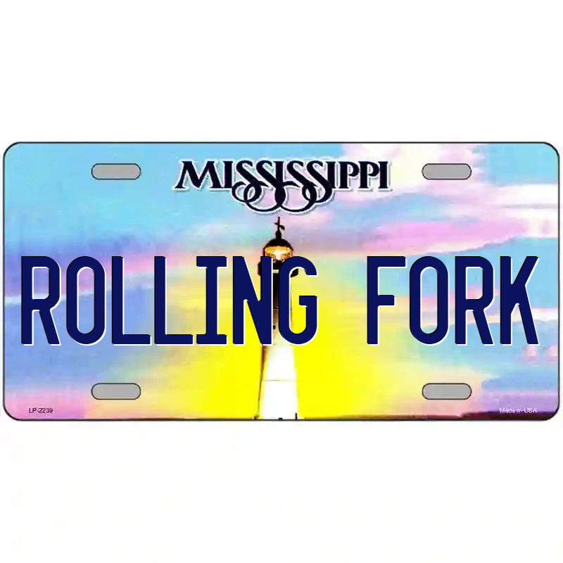 Rolling Fork Mississippi Metal Sign