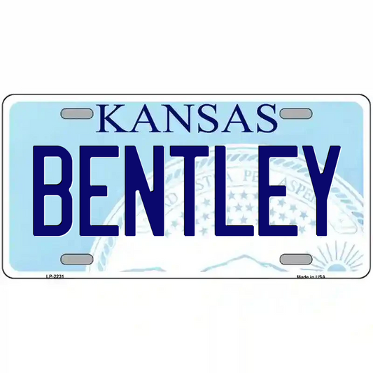 Bentley Kansas Metal Sign