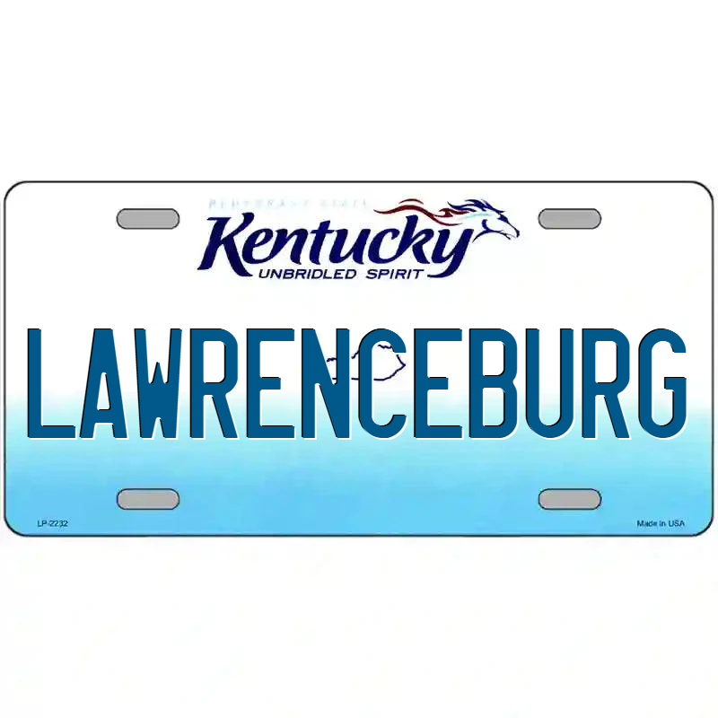 Lawrenceburg Kentucky Metal Sign