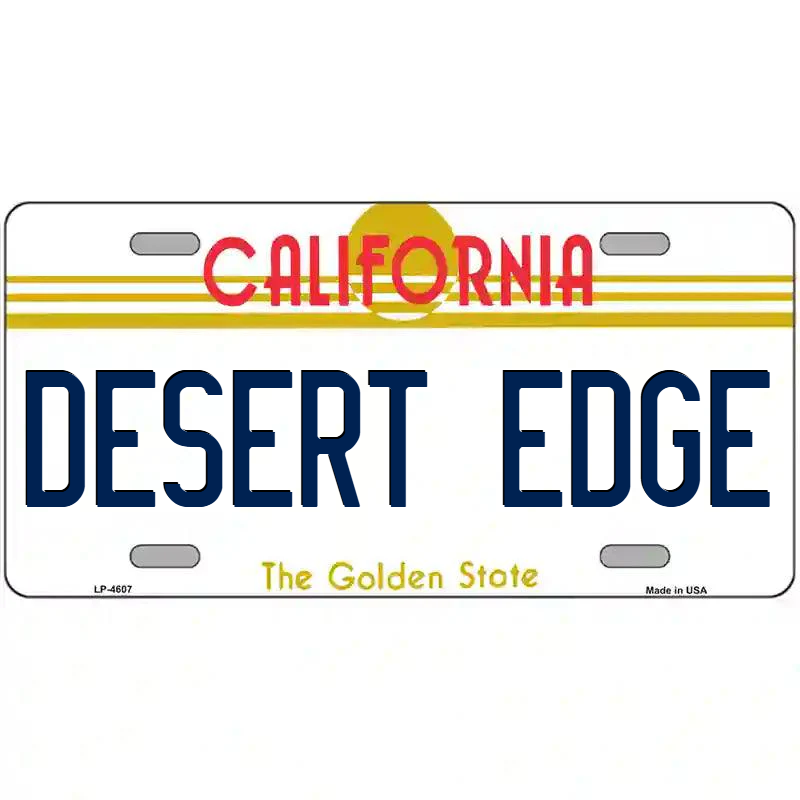 Desert Edge California Metal Sign