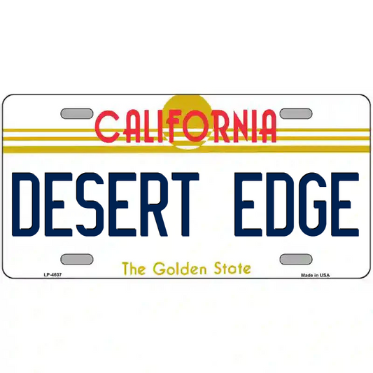 Desert Edge California Metal Sign