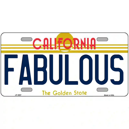 Fabulous California Metal Sign