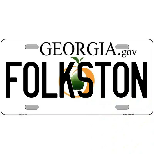 Folkston Georgia Metal Sign