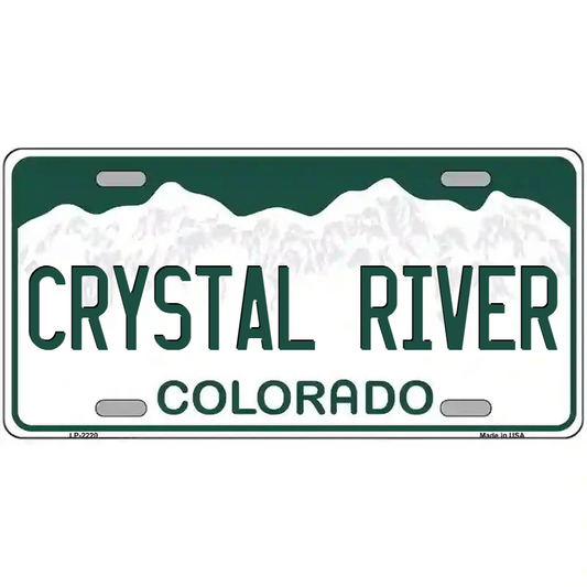 Crystal River Colorado Metal Sign