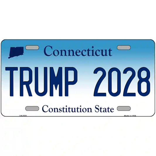 Trump 2028 Connecticut Metal Sign
