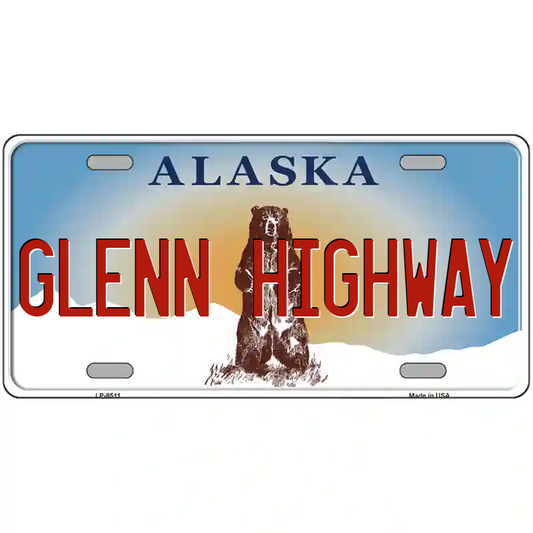 Glenn Highway Alaska Metal Sign