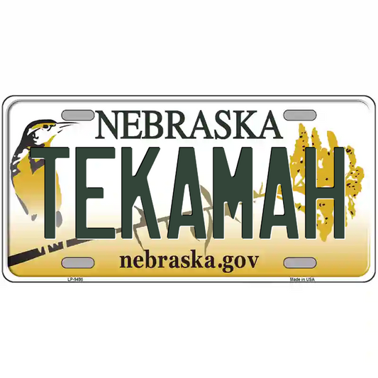 Tekamah Nebraksa Metal Sign