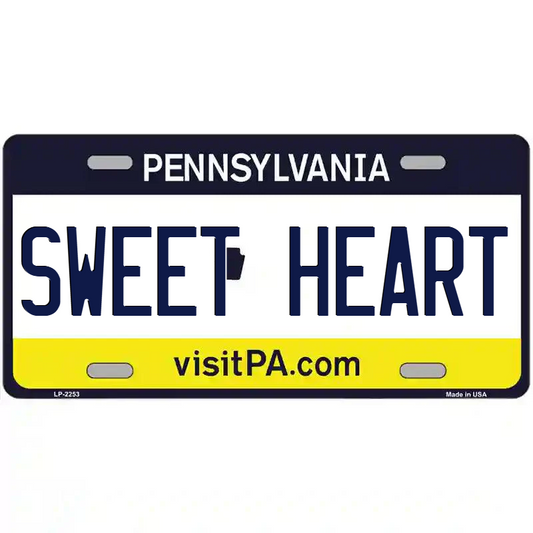 Sweet Heart Pennsylvania Metal Sign