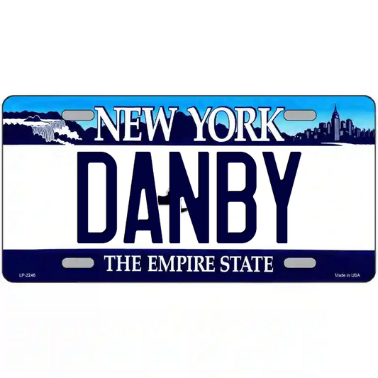 Danby New York Blue Metal Sign