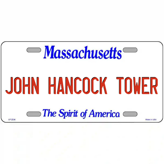 John Hancock Tower Massachusetts Metal Sign