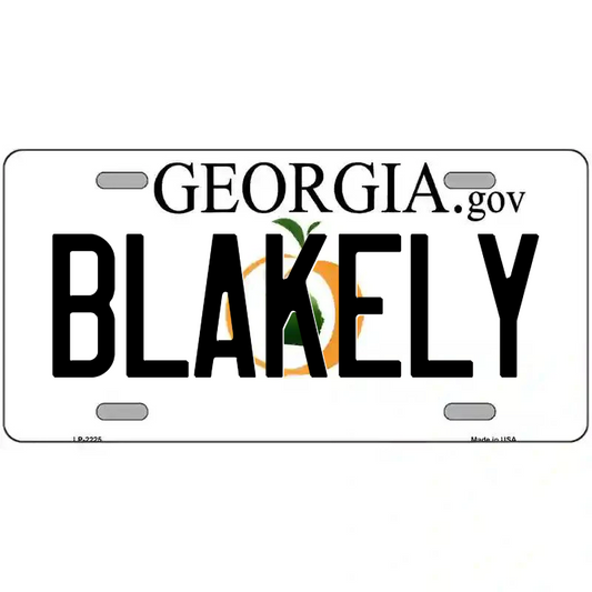 Blakely Georgia Metal Sign