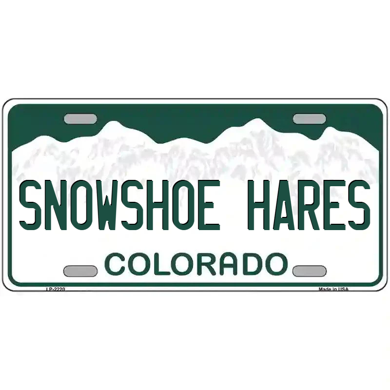 Snowshoe Hares Colorado Metal Sign