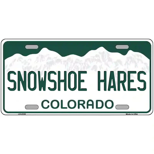 Snowshoe Hares Colorado Metal Sign