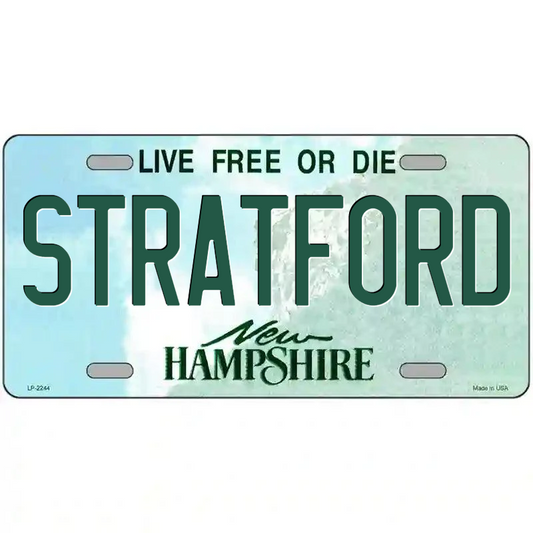 Stratford New Hampshire Metal Sign