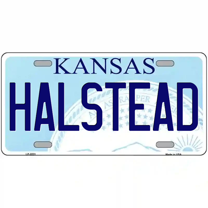 Halstead Kansas Metal Sign