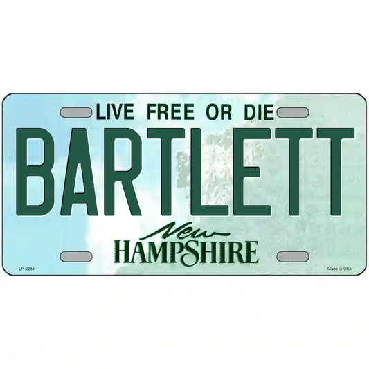 Bartlett New Hampshire Metal Sign