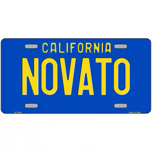 Novato California Blue Metal Sign