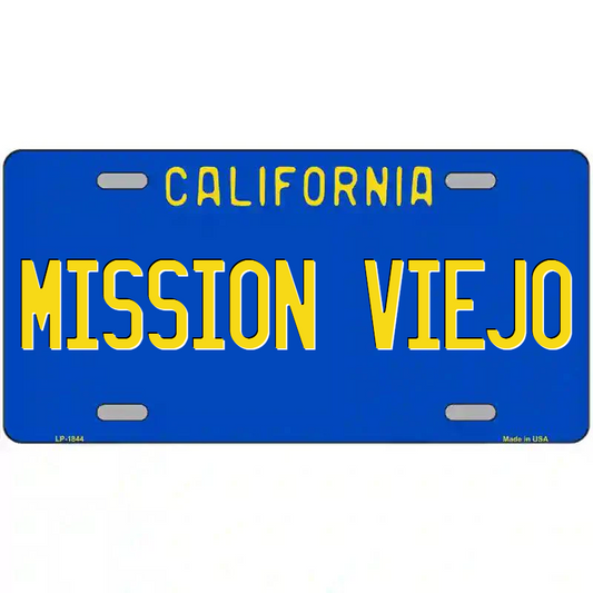 Mission Viejo California Blue Metal Sign