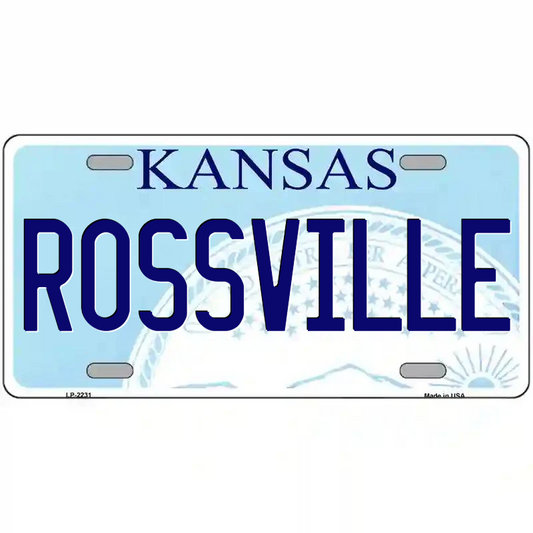 Rossville Kansas Metal Sign