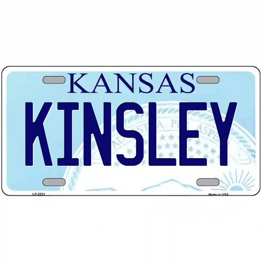 Kinsley Kansas Metal Sign