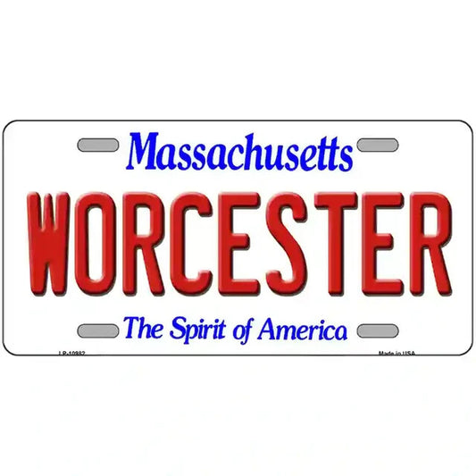 Worcester Massachusetts Metal Sign