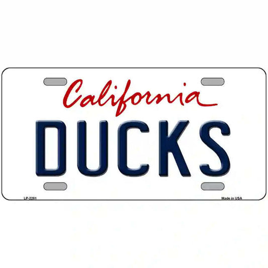 Ducks California Metal Sign