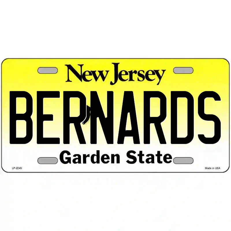 Bernards New Jersey Metal Sign