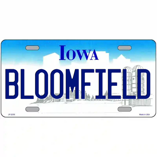 Bloomfield Iowa Metal Sign