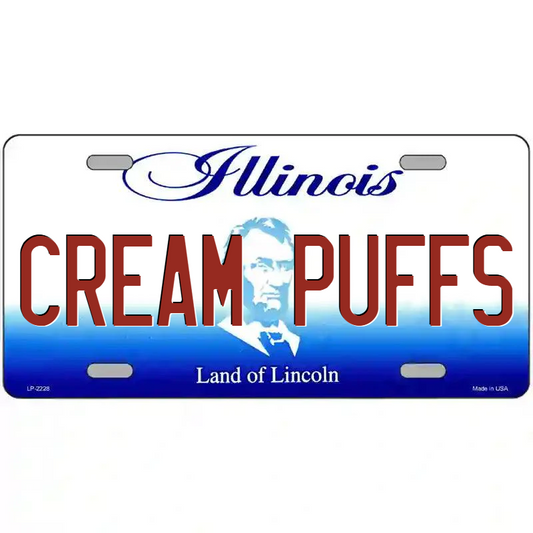 Cream Puffs Illinois Metal Sign