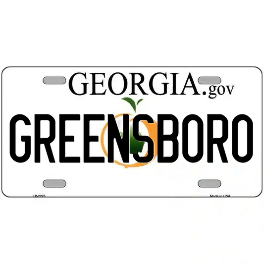 Greensboro Georgia Metal Sign