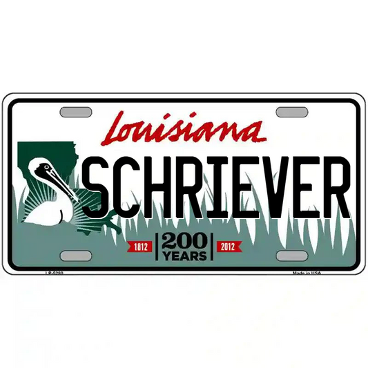 Schriever Louisiana Metal Sign