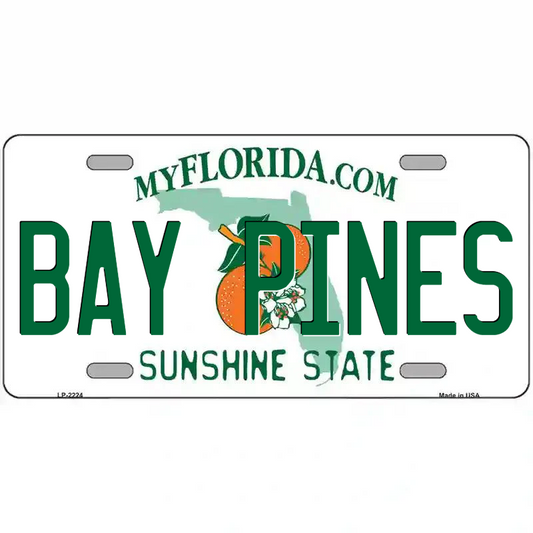 Bay Pines Florida Metal Sign