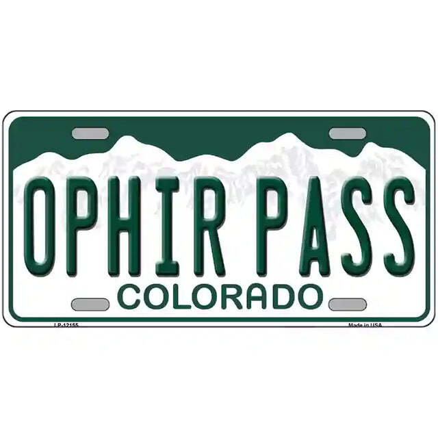 Ophir Pass Colorado Metal Sign