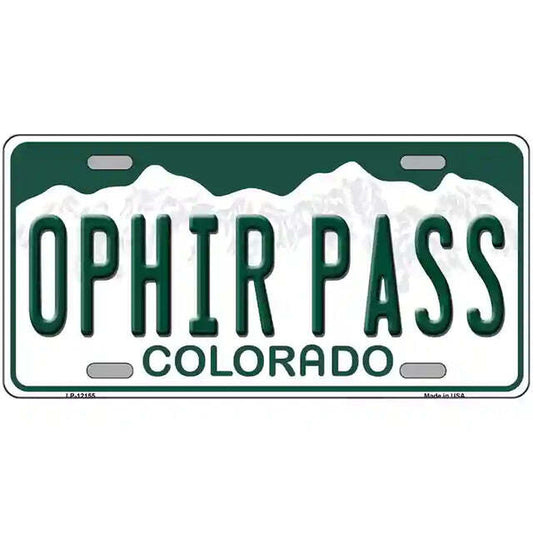 Ophir Pass Colorado Metal Sign