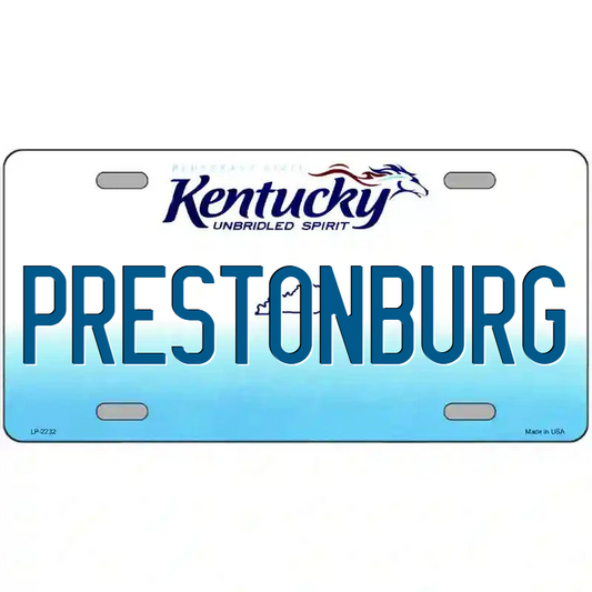 Prestonburg Kentucky Metal Sign
