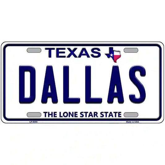 Dallas Texas Metal Sign