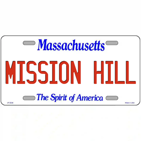 Mission Hill Massachusetts Metal Sign