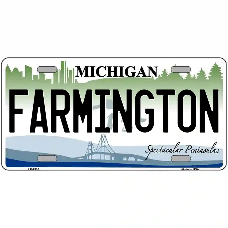 Farmington Michigan Metal Sign