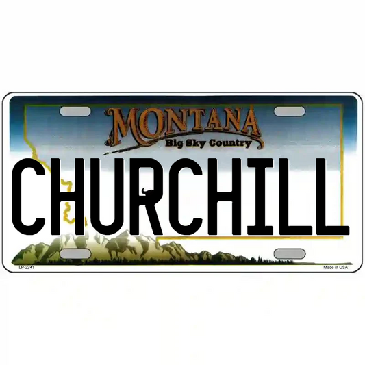 Churchill Montana Metal Sign