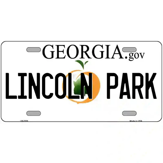 Lincoln Park Georgia Metal Sign