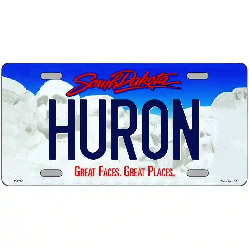 Huron South Dakota Metal Sign