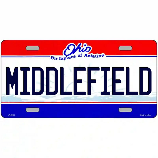Middlefield Ohio Metal Sign
