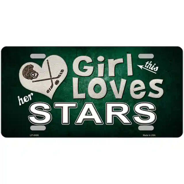 This Girl Loves Her Stars Metal Sign