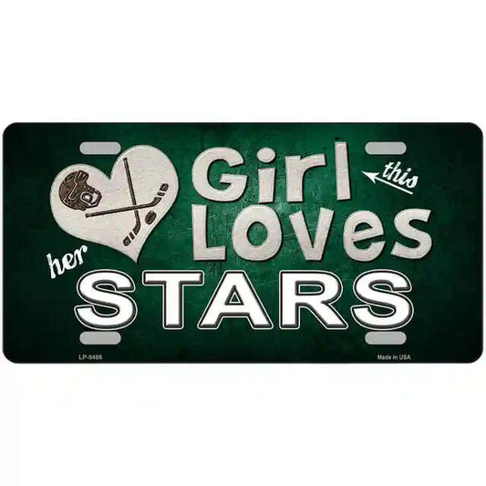 This Girl Loves Her Stars Metal Sign